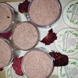 rózsaszirmos pezsgő fürdőpor